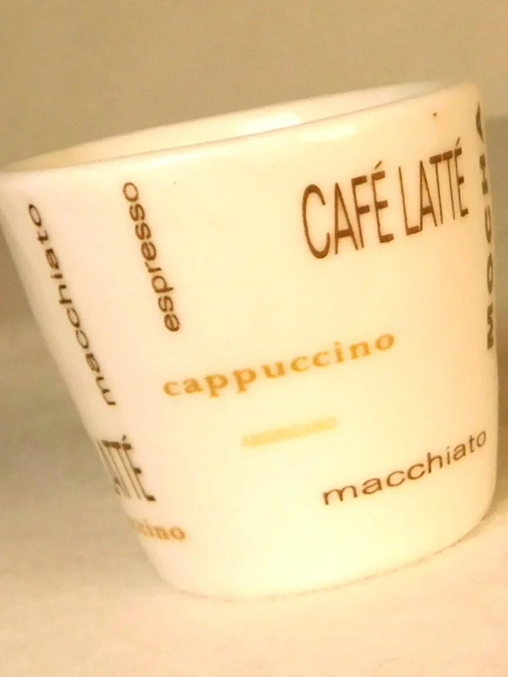 Mini Espresso 3 oz Cup w/Candle Coffee Cafe Latte Mocha Americano Mug Greenbrier